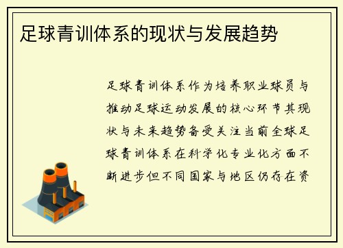 足球青训体系的现状与发展趋势